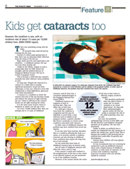 Kids get cataracts too